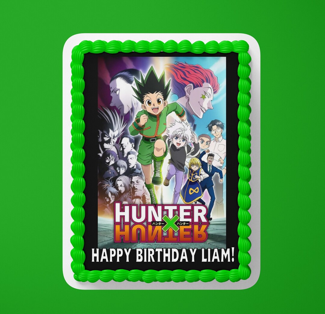 Anime Hunter X Personalized Cake Topper Quarter Sheet Same day or next day turn around